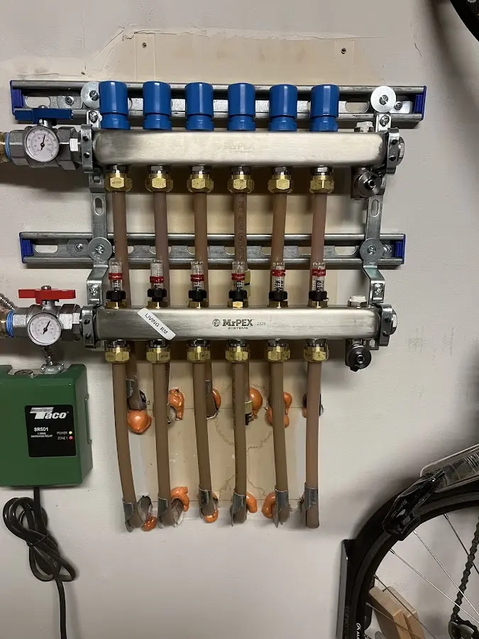 Plumber performing Gas Leak Detection at a residential property in Scotia